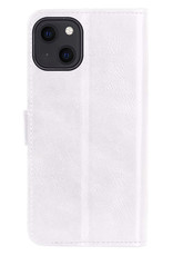Nomfy Hoesje Geschikt voor iPhone 14 Plus Hoes Bookcase Flipcase Book Cover - Hoes Geschikt voor iPhone 14 Plus Hoesje Book Case - Wit