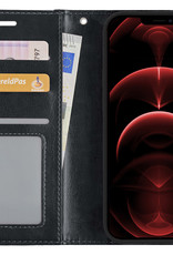 Nomfy Hoesje Geschikt voor iPhone 14 Plus Hoes Bookcase Flipcase Book Cover - Hoes Geschikt voor iPhone 14 Plus Hoesje Book Case - Zwart