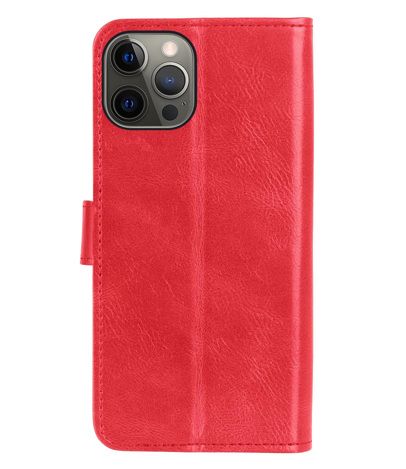 Hoes voor iPhone 14 Pro Max Hoes Bookcase Flipcase Book Cover - Hoes voor iPhone 14 Pro Max Hoesje Book Case - Rood