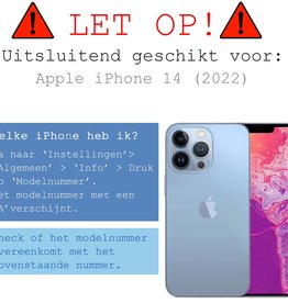 BASEY. BASEY. iPhone 14 Hoesje Bookcase - Donkerblauw