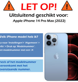 Nomfy Nomfy iPhone 14 Pro Max Hoesje Bookcase - Donkerblauw