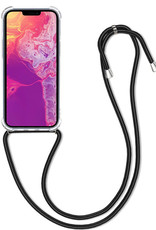 BASEY. Hoes Geschikt voor iPhone 14 Plus Hoesje Shock Proof Case Met Koord Shock Hoes Met Koord - Hoesje Geschikt voor iPhone 14 Plus Hoes Cover Met Koord - Transparant
