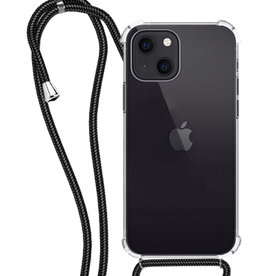 NoXx NoXx iPhone 14 Plus Hoesje Transparant Shockproof Met Zwart Koord