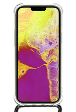 NoXx Hoes Geschikt voor iPhone 14 Plus Hoesje Transparant Met Telefoonkoord Cover Shock Proof Case Koord Hoes