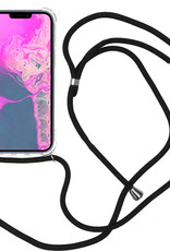 Nomfy Hoesje Geschikt voor iPhone 14 Plus Hoesje Shock Proof Transparant Met Telefoonketting Case Shock Koord - Hoesje Geschikt voor iPhone 14 Plus Shock Proof Case Met Koord - Transparant