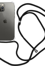 Nomfy Hoesje Geschikt voor iPhone 14 Pro Hoesje Shock Proof Transparant Met Telefoonketting Case Shock Koord - Hoesje Geschikt voor iPhone 14 Pro Shock Proof Case Met Koord - Transparant