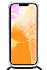 Nomfy Hoesje Geschikt voor iPhone 14 Pro Hoesje Shock Proof Transparant Met Telefoonketting Case Shock Koord - Hoesje Geschikt voor iPhone 14 Pro Shock Proof Case Met Koord - Transparant