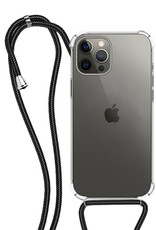 NoXx Hoes Geschikt voor iPhone 14 Pro Max Hoesje Transparant Met Telefoonkoord Cover Shock Proof Case Koord Hoes