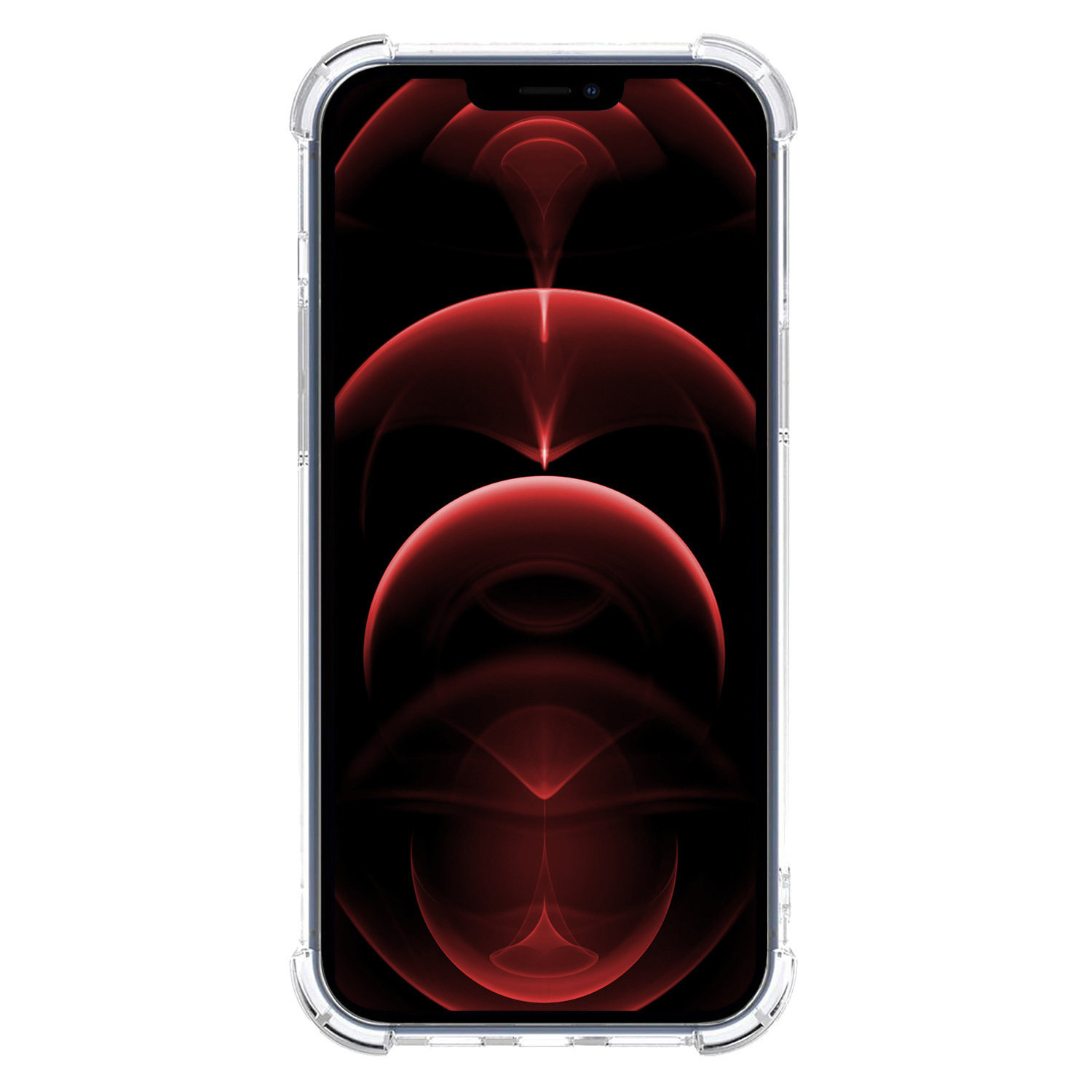 Hoes voor iPhone 14 Hoesje Shockproof Met Screenprotector - Hoes voor iPhone 14 Shock Proof Case Met Beschermglas - Transparant