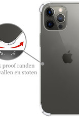 Nomfy Hoesje Geschikt voor iPhone 14 Pro Hoesje Shock Proof Cover Case Shockproof Met Screenprotector - Hoes Geschikt voor iPhone 14 Pro Hoes Siliconen Back Case - Transparant