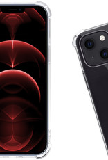 Nomfy Hoesje Geschikt voor iPhone 14 Plus Hoesje Shock Proof Cover Case Shockproof Met 2x Screenprotector - Hoes Geschikt voor iPhone 14 Plus Hoes Siliconen Back Case - Transparant