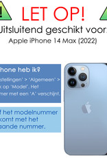 NoXx Hoes Geschikt voor iPhone 14 Plus Hoesje Siliconen Cover Shock Proof Back Case Shockproof Hoes Met 2x Screenprotector - Transparant