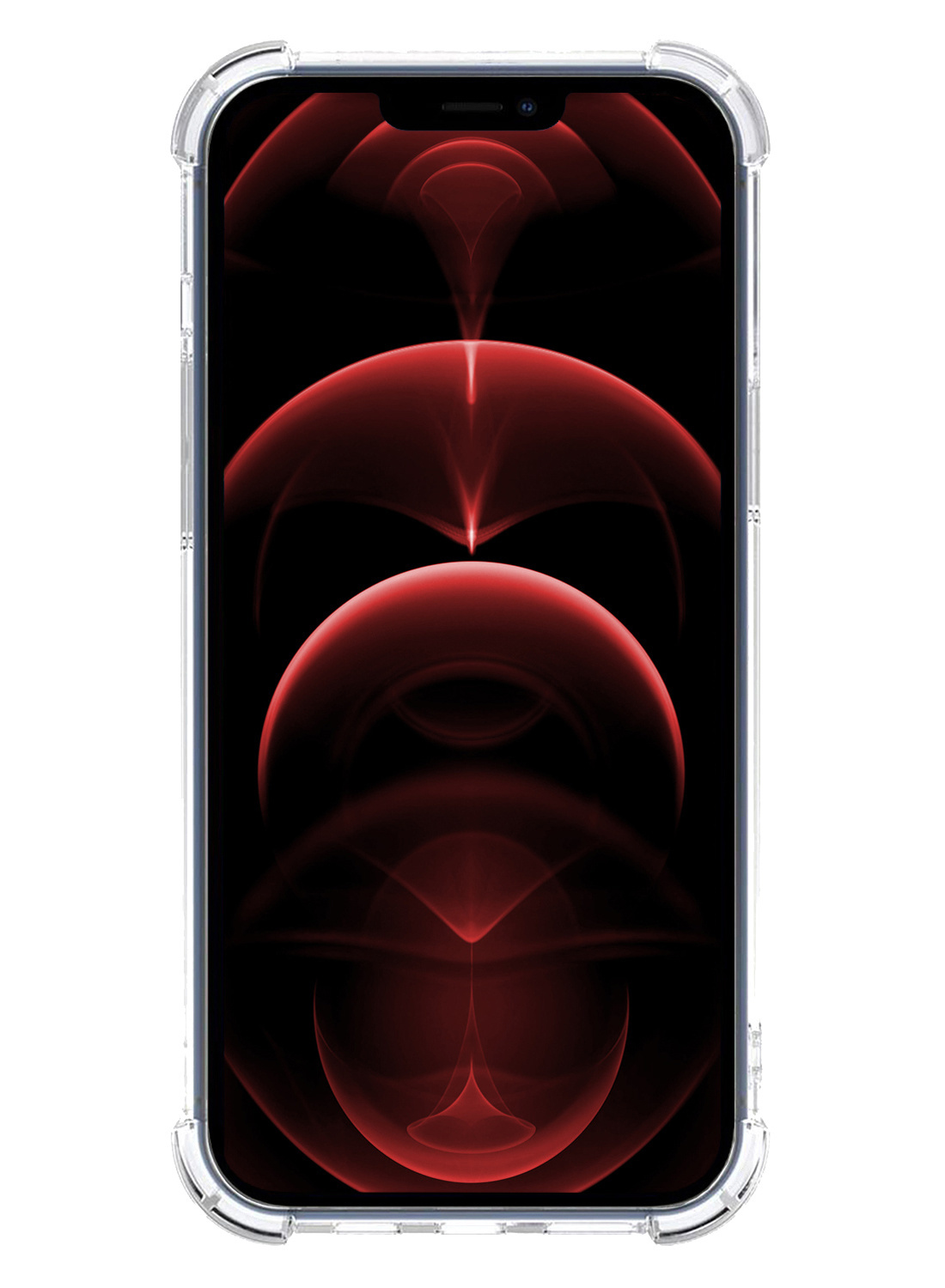 Nomfy Hoesje Geschikt voor iPhone 14 Hoesje Pasjeshouder Shockproof Pas Houder - Hoesje Geschikt voor iPhone 14 Hoes Met Kaarthouder - Transparant - 2 PACK