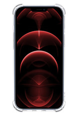 Nomfy Hoesje Geschikt voor iPhone 14 Pro Hoesje Pasjeshouder Shockproof Pas Houder - Hoesje Geschikt voor iPhone 14 Pro Hoes Met Kaarthouder - Transparant