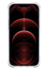 Nomfy Hoesje Geschikt voor iPhone 14 Hoesje Pasjeshouder Shockproof Pas Houder Met 2x Screenprotector - Hoesje Geschikt voor iPhone 14 Hoes Met Kaarthouder - Transparant