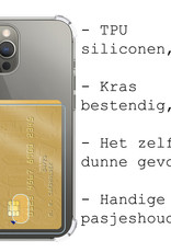 BASEY. Hoes Geschikt voor iPhone 14 Pro Hoesje Shock Proof Case Hoes Met Screenprotector - Hoesje Geschikt voor iPhone 14 Pro Hoes Cover Shockproof - Transparant