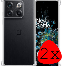 BASEY. OnePlus 10T Hoesje Shockproof - Transparant - 2 PACK