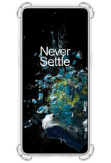 BASEY. Hoes Geschikt voor OnePlus 10T Hoesje Shock Proof Case Hoes Siliconen - Hoesje Geschikt voor OnePlus 10T Hoes Cover Shockproof - Transparant - 2 Stuks