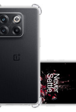 NoXx Hoes Geschikt voor OnePlus 10T Hoesje Siliconen Cover Shock Proof Back Case Shockproof Hoes - Transparant