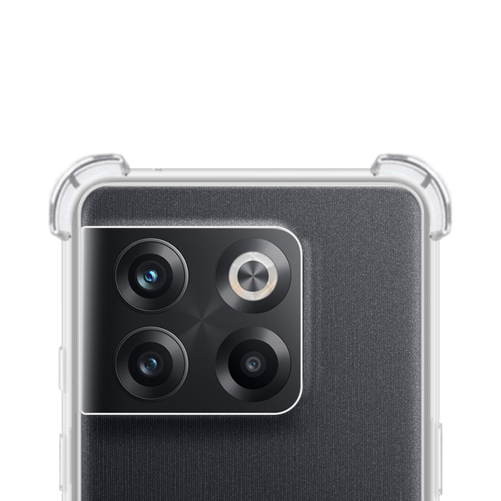 NoXx Hoes Geschikt voor OnePlus 10T Hoesje Siliconen Cover Shock Proof Back Case Shockproof Hoes - Transparant