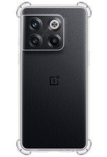 NoXx Hoes Geschikt voor OnePlus 10T Hoesje Siliconen Cover Shock Proof Back Case Shockproof Hoes - Transparant - 2x