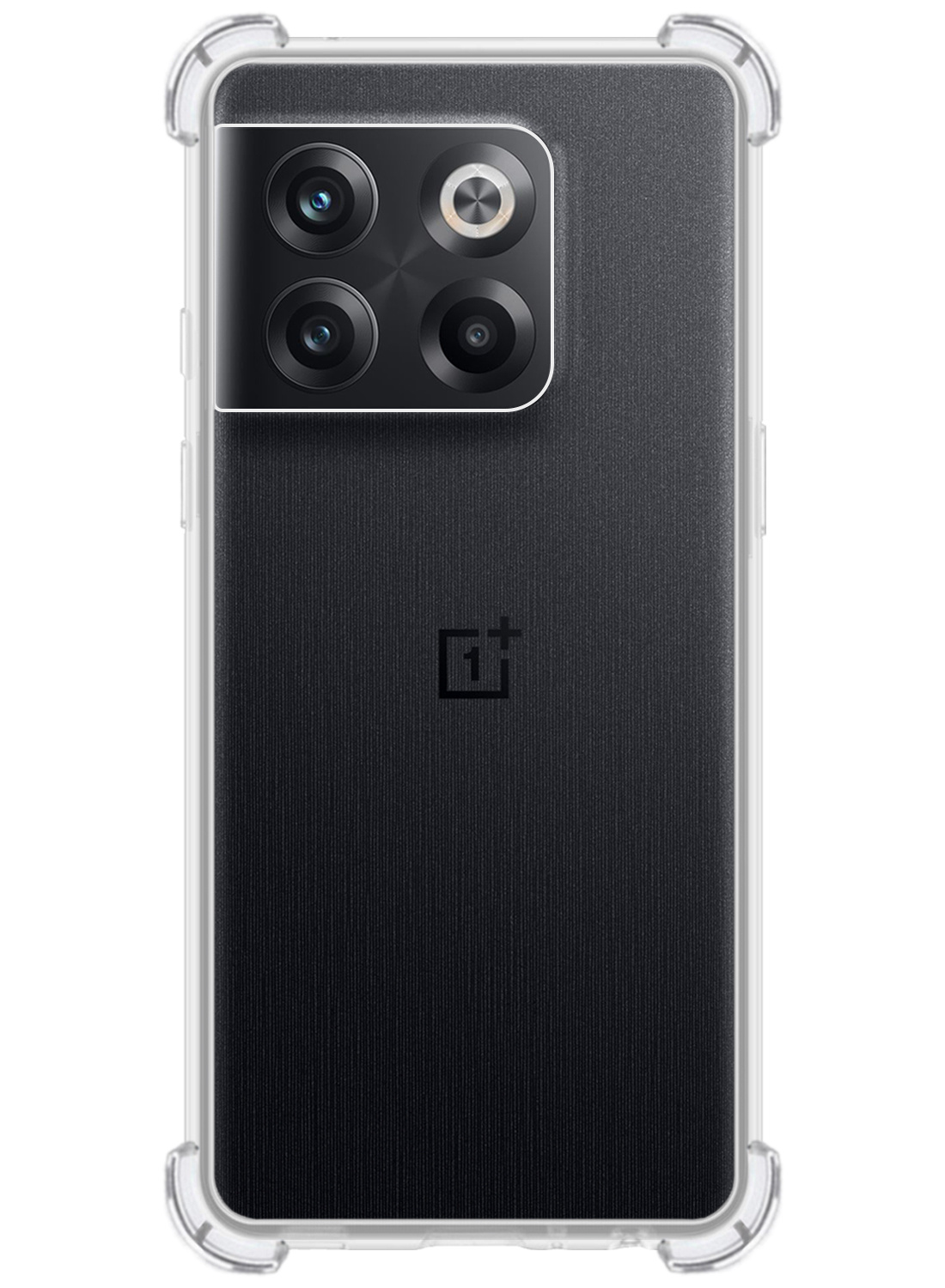 NoXx Hoes Geschikt voor OnePlus 10T Hoesje Siliconen Cover Shock Proof Back Case Shockproof Hoes - Transparant - 2x