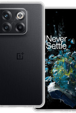 BASEY. Hoes Geschikt voor OnePlus 10T Hoesje Siliconen Back Cover Case - Hoesje Geschikt voor OnePlus 10T Hoes Cover Hoesje - Transparant