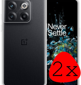 BASEY. OnePlus 10T Hoesje Siliconen - Transparant - 2 PACK