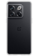 BASEY. Hoes Geschikt voor OnePlus 10T Hoesje Siliconen Back Cover Case - Hoesje Geschikt voor OnePlus 10T Hoes Cover Hoesje - Transparant - 2 Stuks