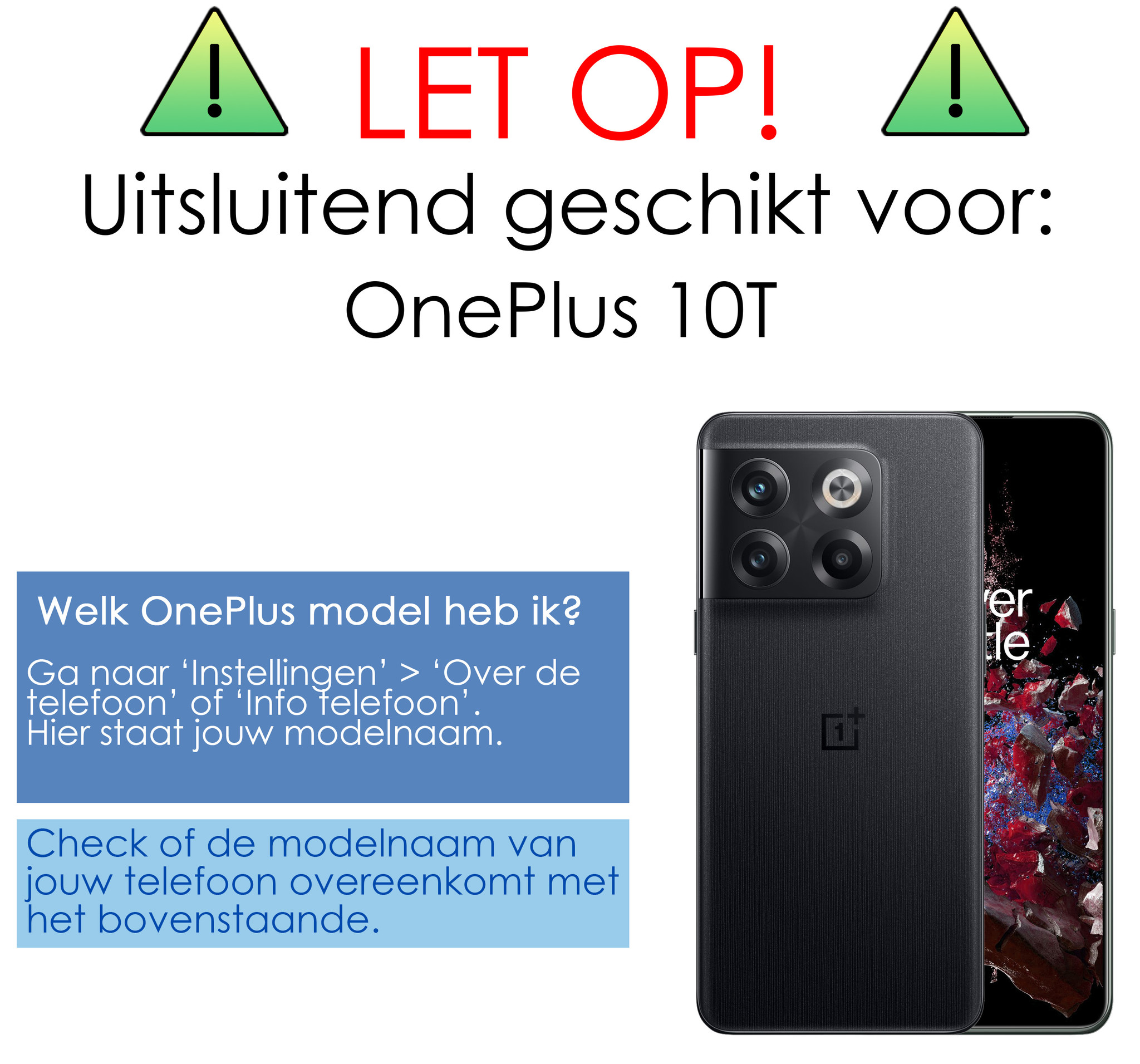 OnePlus 10T Hoesje Back Cover Siliconen Case Hoes - Transparant
