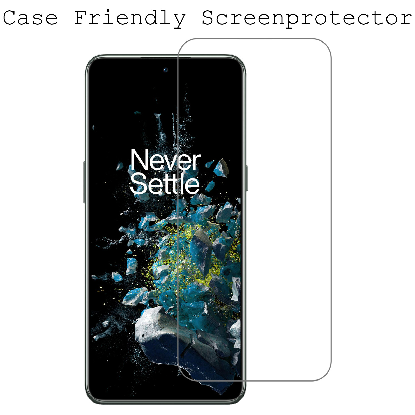 OnePlus 10T Screenprotector Tempered Glass - OnePlus 10T Beschermglas Screen Protector Glas - 2 Stuks
