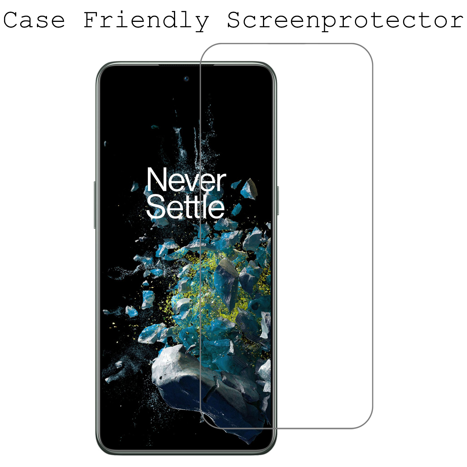 BASEY. Screenprotector Geschikt voor OnePlus 10T Screenprotector Tempered Glass - Screenprotector Geschikt voor OnePlus 10T Beschermglas Screen Protector Glas - 3 Stuks