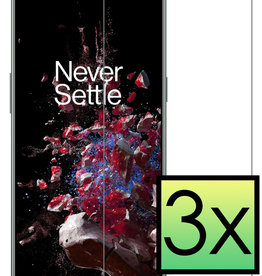 NoXx OnePlus 10T Screenprotector Glas - 3 PACK