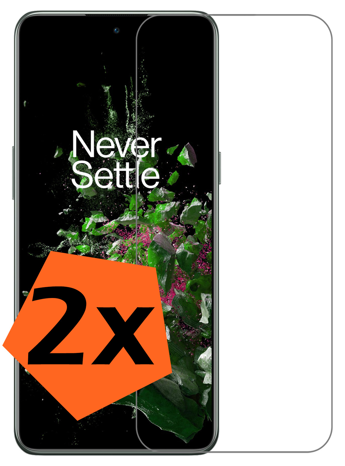 Nomfy Screenprotector Geschikt voor OnePlus 10T Screenprotector Bescherm Glas Tempered Glass - Screenprotector Geschikt voor OnePlus 10T Screen Protector - 2 PACK