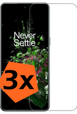 Nomfy Screenprotector Geschikt voor OnePlus 10T Screenprotector Bescherm Glas Tempered Glass - Screenprotector Geschikt voor OnePlus 10T Screen Protector - 3 PACK