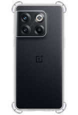 BASEY. Hoes Geschikt voor OnePlus 10T Hoesje Shock Proof Case Hoes Siliconen Met Screenprotector - Hoesje Geschikt voor OnePlus 10T Hoes Cover Shockproof - Transparant