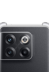 NoXx Hoes Geschikt voor OnePlus 10T Hoesje Siliconen Cover Shock Proof Back Case Shockproof Hoes Met Screenprotector - Transparant