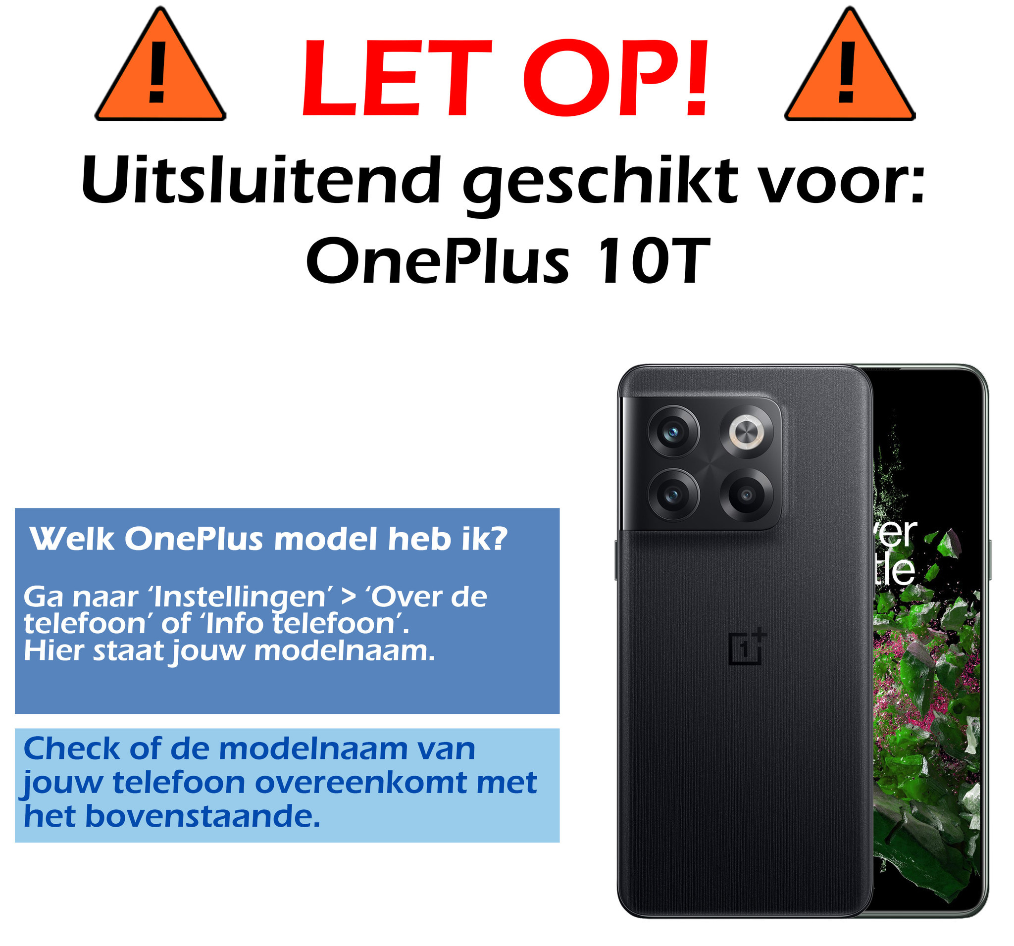 Nomfy Hoesje Geschikt voor OnePlus 10T Hoesje Shock Proof Cover Case Shockproof Met Screenprotector - Hoes Geschikt voor OnePlus 10T Hoes Siliconen Back Case - Transparant