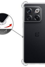 Nomfy Hoesje Geschikt voor OnePlus 10T Hoesje Shock Proof Cover Case Shockproof Met Screenprotector - Hoes Geschikt voor OnePlus 10T Hoes Siliconen Back Case - Transparant