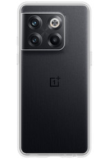 BASEY. Hoes Geschikt voor OnePlus 10T Hoesje Siliconen Back Cover Case Met 2x Screenprotector - Hoesje Geschikt voor OnePlus 10T Hoes Cover Hoesje - Transparant