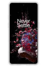 NoXx Hoes Geschikt voor OnePlus 10T Hoesje Cover Siliconen Back Case Hoes Met Screenprotector - Transparant