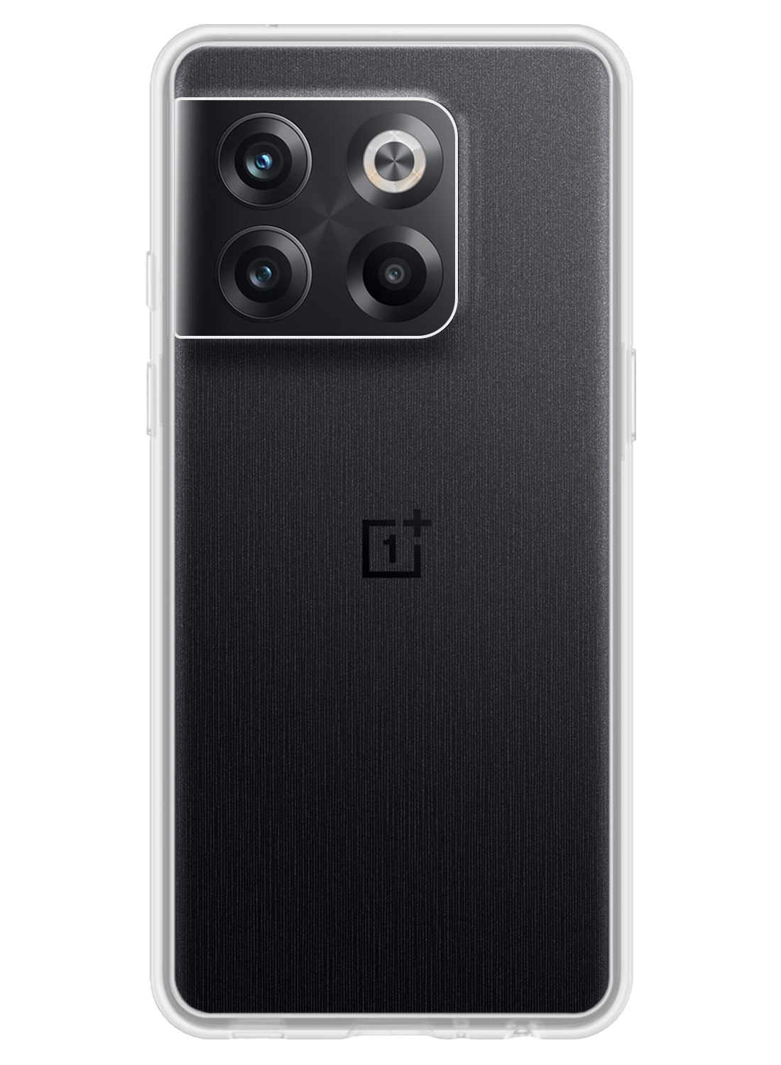NoXx Hoes Geschikt voor OnePlus 10T Hoesje Cover Siliconen Back Case Hoes Met Screenprotector - Transparant