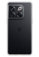 Nomfy Hoesje Geschikt voor OnePlus 10T Hoesje Siliconen Cover Case Met Screenprotector - Hoes Geschikt voor OnePlus 10T Hoes Back Case - Transparant