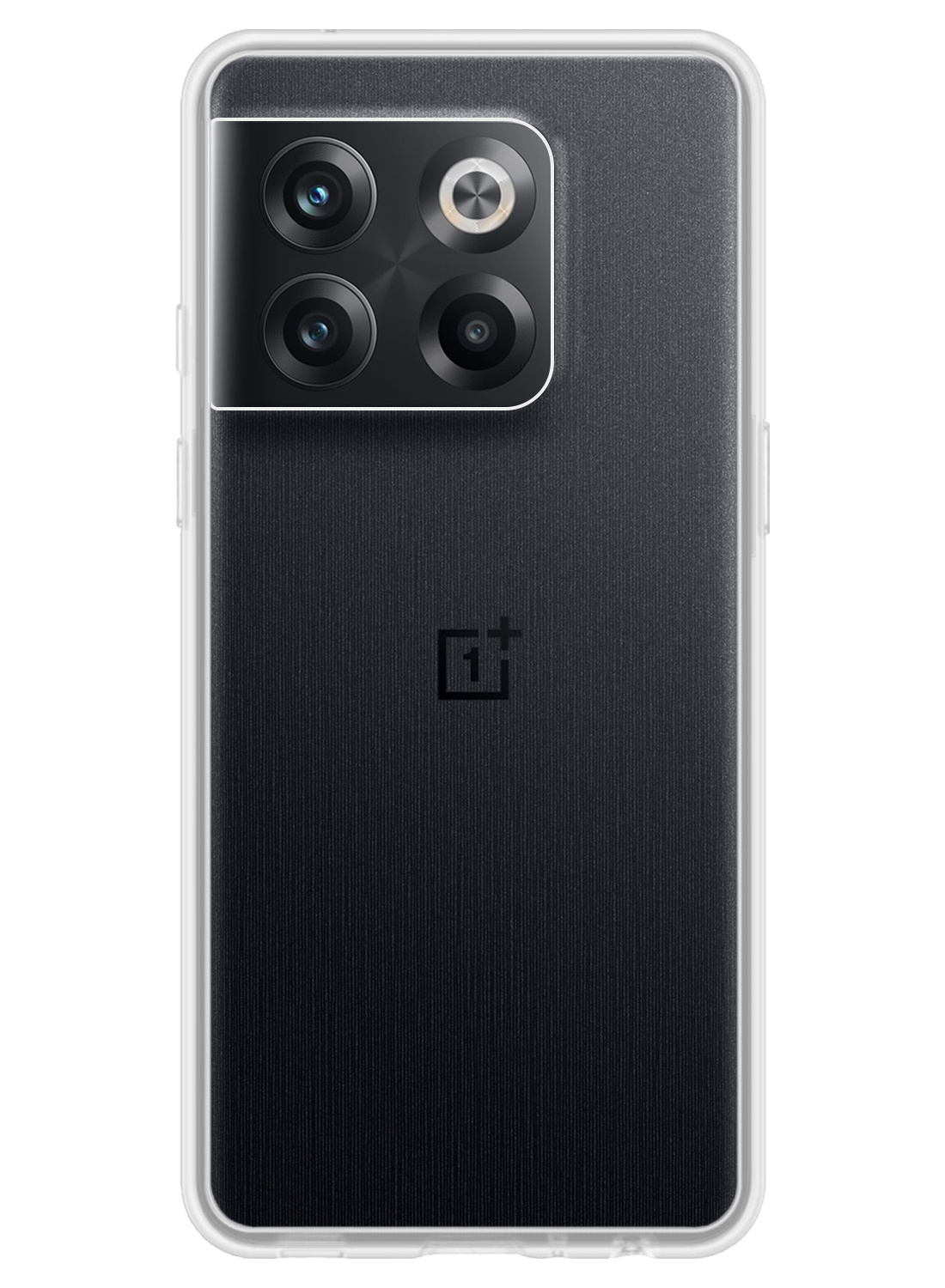 Nomfy Hoesje Geschikt voor OnePlus 10T Hoesje Siliconen Cover Case Met Screenprotector - Hoes Geschikt voor OnePlus 10T Hoes Back Case - Transparant