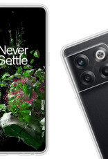 Nomfy Hoesje Geschikt voor OnePlus 10T Hoesje Siliconen Cover Case Met Screenprotector - Hoes Geschikt voor OnePlus 10T Hoes Back Case - Transparant