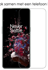 NoXx Hoes Geschikt voor OnePlus 10T Hoesje Siliconen Cover Shock Proof Back Case Shockproof Hoes Met 2x Screenprotector - Transparant