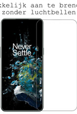BASEY. Hoes Geschikt voor OnePlus 10T Hoesje Siliconen Back Cover Case Met 2x Screenprotector - Hoesje Geschikt voor OnePlus 10T Hoes Cover Hoesje - Transparant