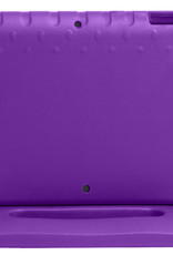 Nomfy Hoes Geschikt voor iPad 10.2 2021 Hoes Bumper Kindvriendelijk Kids Case Kinderhoes - Hoesje Geschikt voor iPad 9 Hoesje Shockproof Cover Hoes - Paars