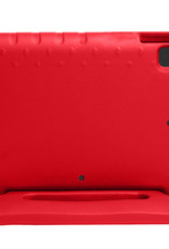 NoXx Hoesje Geschikt voor iPad 10.2 2021 Hoesje Kinderhoes Shockproof Hoes Kids Case - Rood