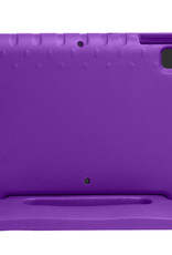 NoXx Hoesje Geschikt voor iPad 10.2 2021 Hoesje Kinderhoes Shockproof Hoes Kids Case - Paars
